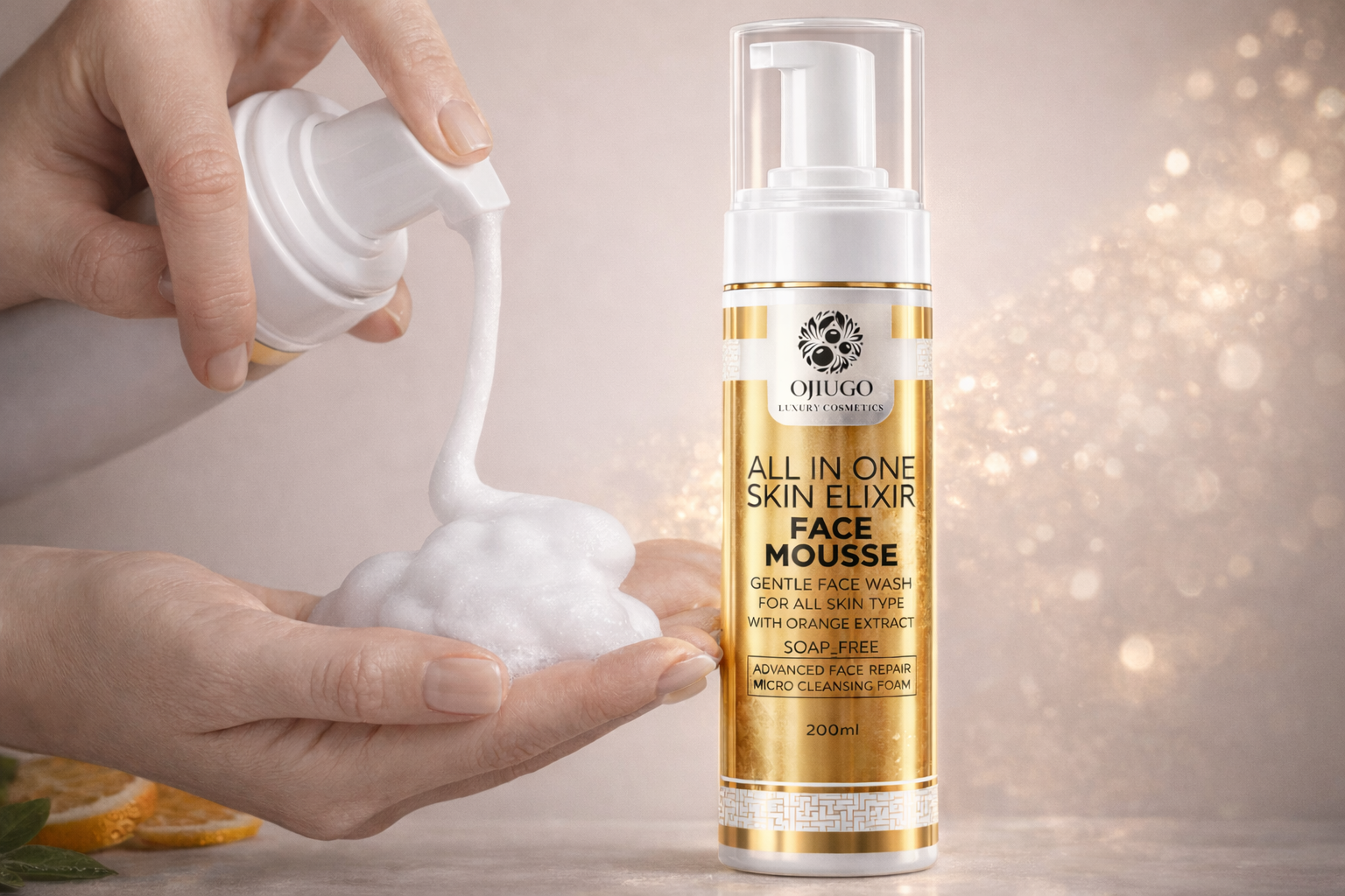 X2 Mousse Face Wash & Toner Micellar Water Cleanser & Skin Renewal Formula