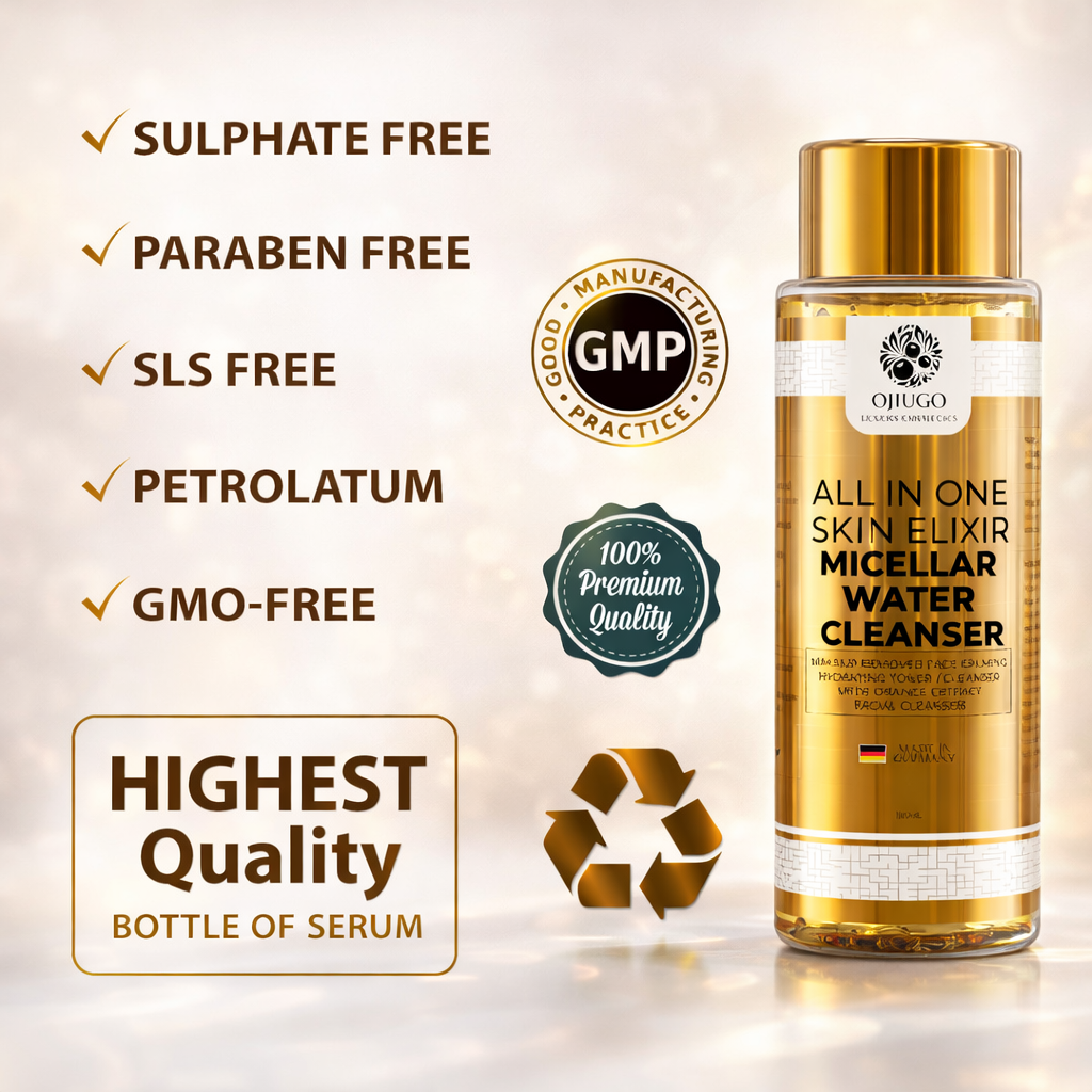 Exclusive Set of 7 All-In-One Elixir Mousse Face Wash, Toner, Intense Brightening Serum, All-In-One Elixir Face Cream, & Body Butter, Body Milk