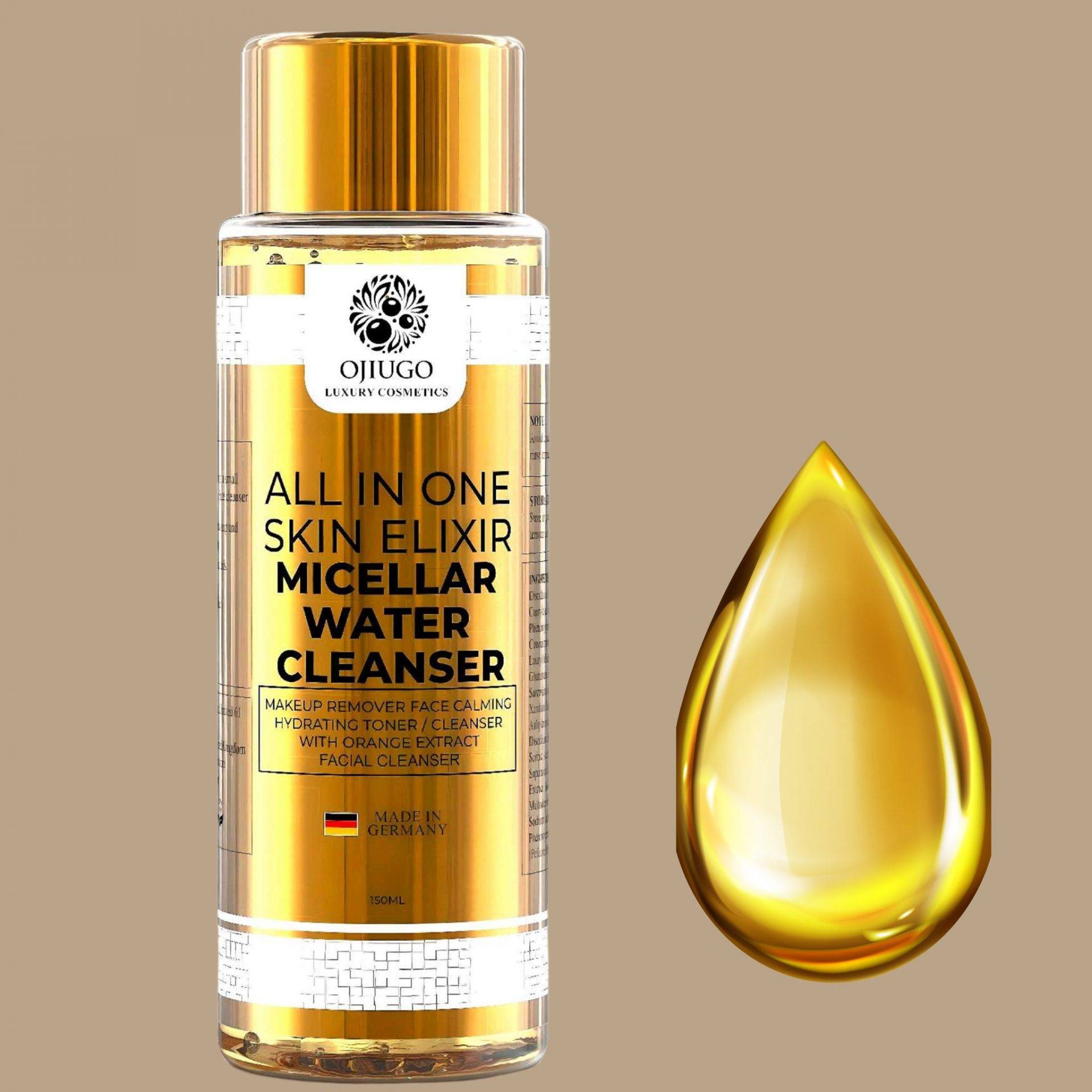 Exclusive Set of 6 All-In-One Elixir Mousse Face Wash, Toner, All-In-One Elixir Face Cream, & Body Butter, Intense Brightening Body Oil
