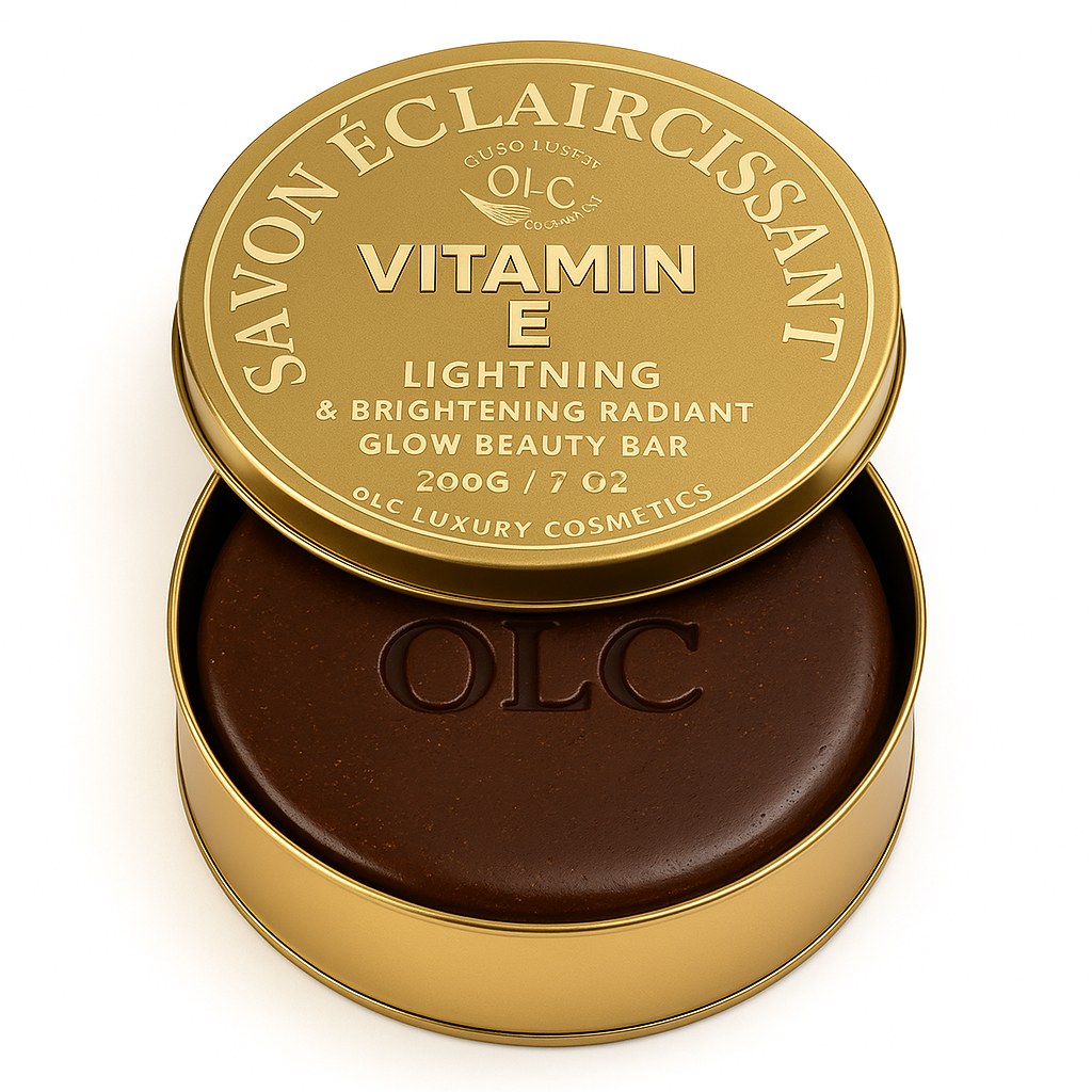 Lightening & Brightening Scrub Soap Bar with Vitamin E – Dark Spot Corrector & Skin Revival  Infused with Kojic Acid, Niacinamide, and Sepiwhite | 200 g