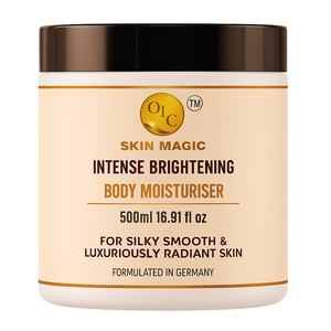 Skin Magic  Intense Brightening Body Moisturiser 500ml With Collagen, Hibiscus, & Tranexamic Acid, For Silky Smooth &  Luxuriously Radiant Skin