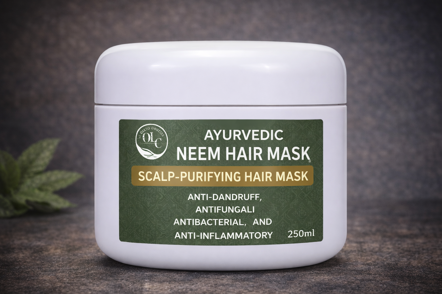 Ayurvedic NEEM HAIR MASK scalp-purifying hair maskAnti-DANDRUFF , antifungal, antibacterial, and anti-inflammatory 250ml