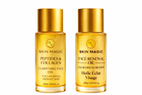 Duo Pack Skin Face Renewal Oil & Peptides & Collagen Anti-Aging Clarifying Face Oil Clear Discolouration Promoting a Radiant and Even Toned Complexion