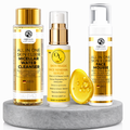 X3 Triple Pack Anti-aging Moisturising Face Cream, Face Wash, Vitamin C Serum, & Toner Brightening & Skin Renewal Formula