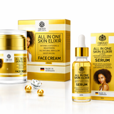 Moisturizing Face Cream & Face Serum Set: Brightening & Lightening Power Duo for Optimal Results