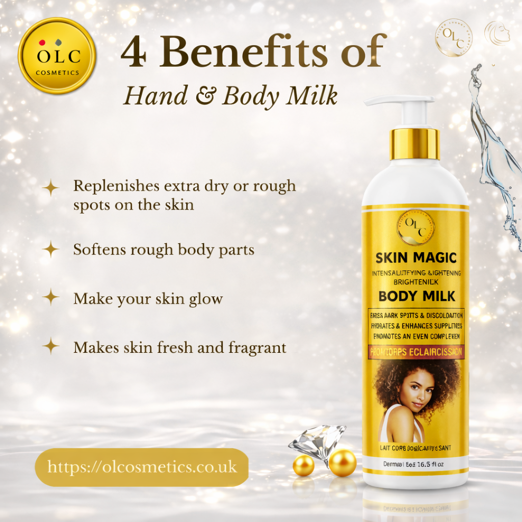 Lightening & Brightening Body Milk Moisturizer: Nourishes & Renews, Diminishes The Appearance of Dark Spots & Hyperpigmentation. Suitable for Uneven Skin Tone