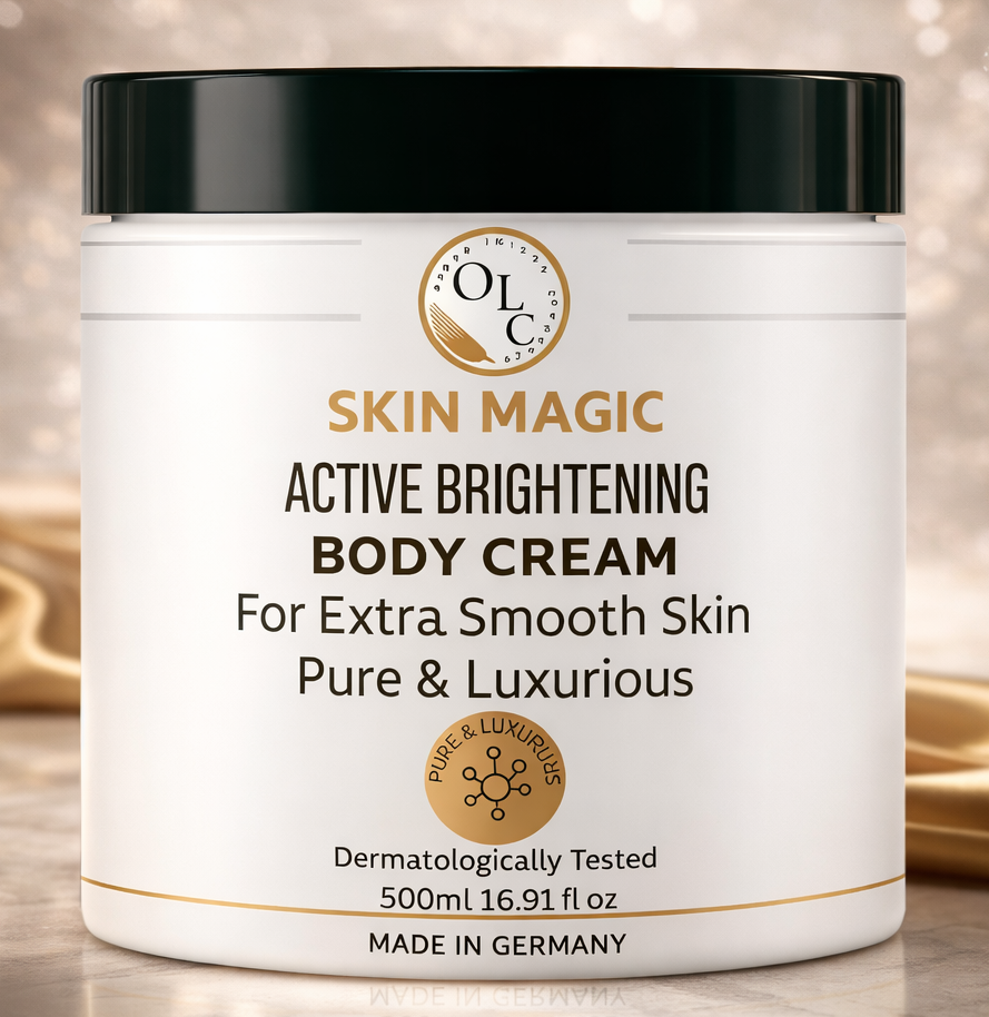 Skin Magic Brightening Body Cream 500ml With Vitamin C & Tranexamic Acid, Diminishes Appearance Blemishes & Unven Skin Tone