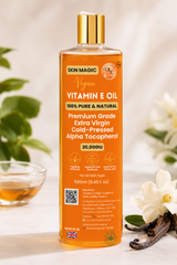 OLC Vitamin E Oil 20,000 IU – 100% Pure & Natural Cold-Pressed Vitamin E Oil for Skin, Face, Scars, Hair, Scalp & Nails | Non-GMO Verified | Deep Nourishing Hair & Body Oil | 500ml