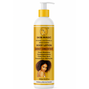 Nourishing Body Lotion with Carrot Concentrate 500ml: Intense Lightening & Brightening Formula, Revitalises, Renews, and Reduces Dark Spots & Hyperpigmentation