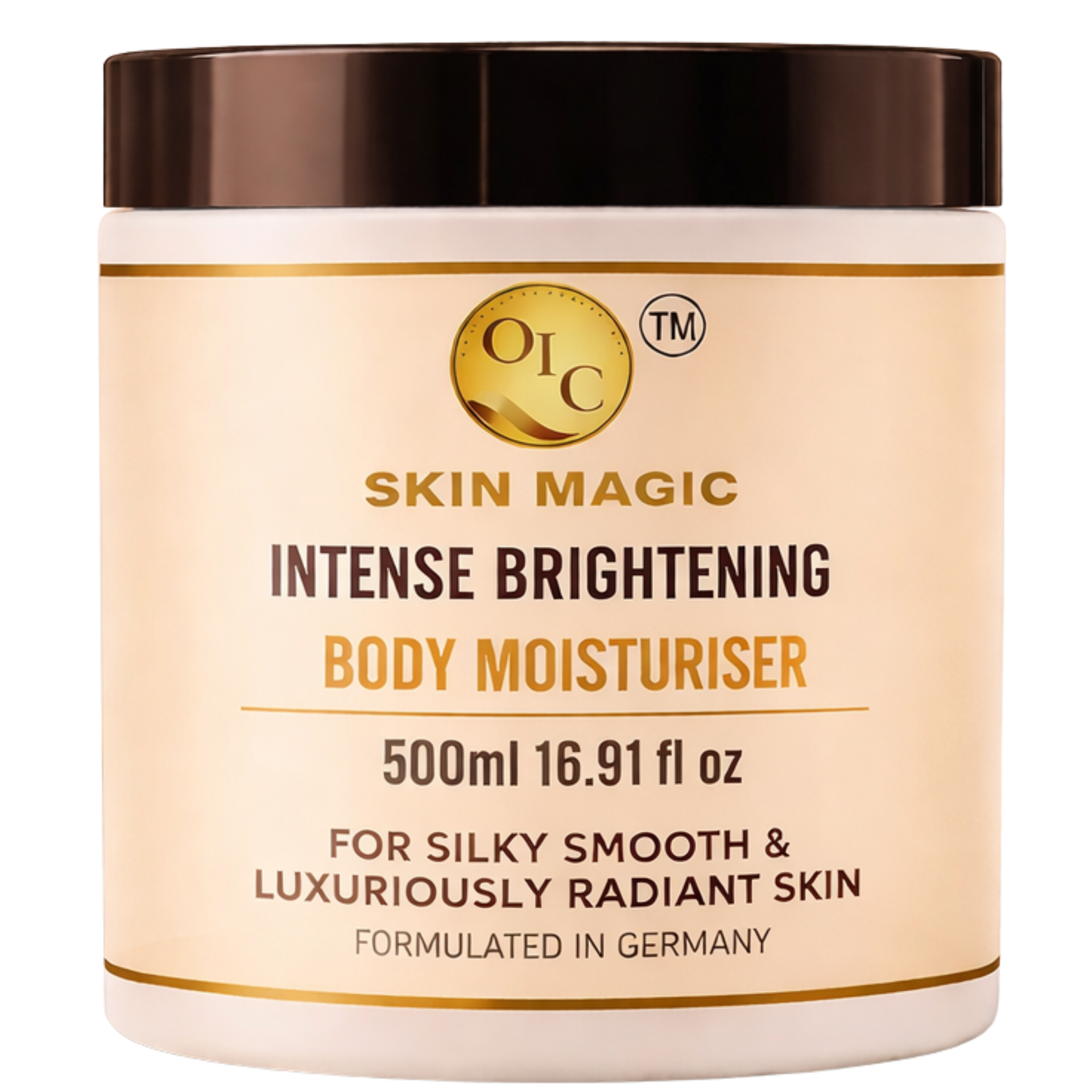 Skin Magic  Intense Brightening Body Moisturiser 500ml With Collagen, Hibiscus, & Tranexamic Acid, For Silky Smooth &  Luxuriously Radiant Skin