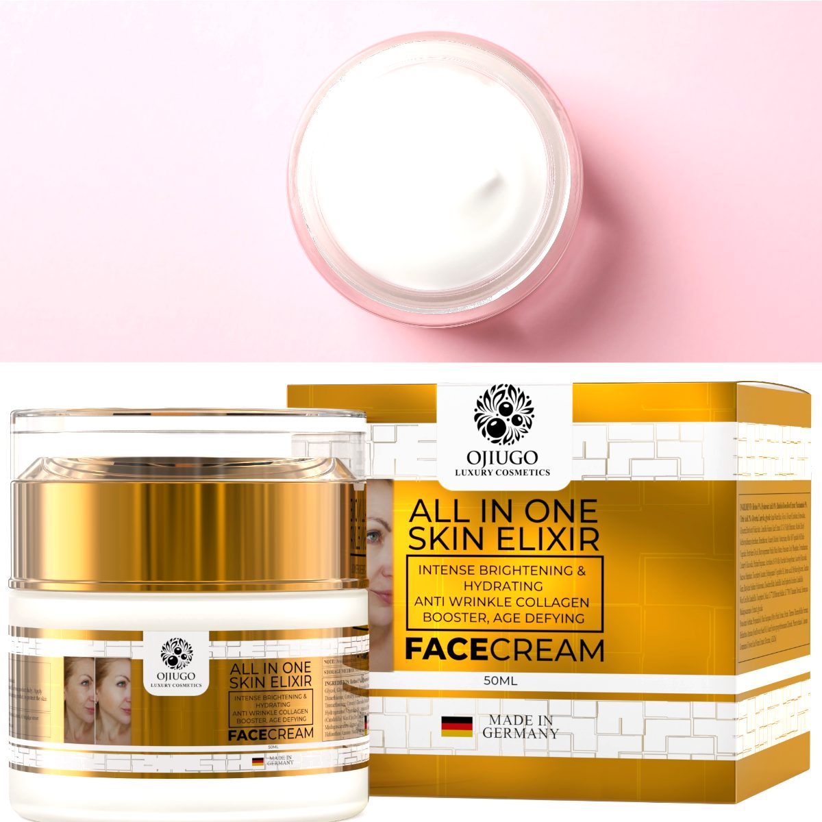 Face Cream with Intense Brightening, Moisturising & Age-Defying Properties